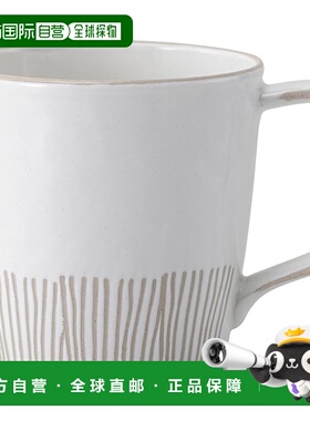 【日本直邮】波佐見焼 马克杯 容量约310ml 鎏金 白色 25424陶瓷