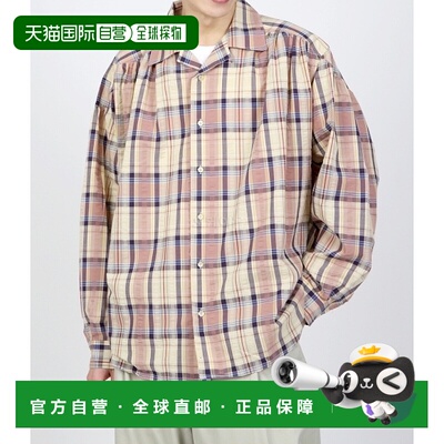 韩国直邮AIE Painter Shirt Cotton Bubble Gauze Plaid Long Sle