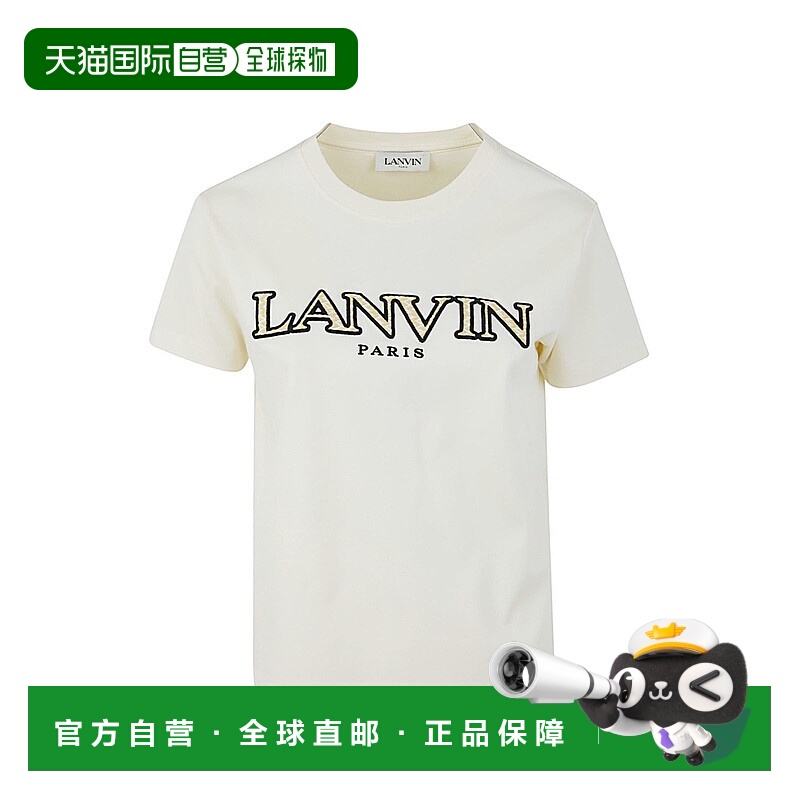1h可退 香港直邮潮奢 Lanvin 朗雯 女士 圆领T恤 RWTS0030J207E23