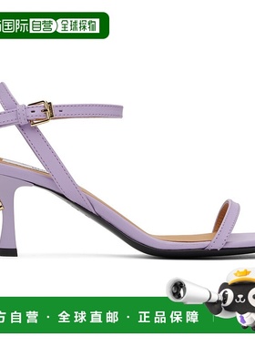 香港直邮潮奢 Moschino 莫斯奇诺 女士 紫色 Buckled Bow 凉鞋 MA