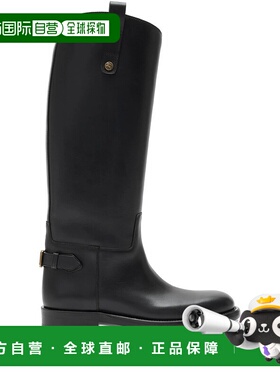 1h可退 香港直邮潮奢 Burberry 巴宝莉 女士 黑色靴子 8114385X