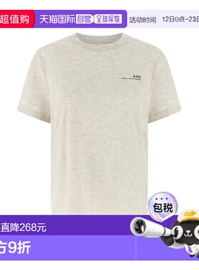 香港直邮潮奢 A.P.C. 女士 徽标印花T恤 COHBOM26404ECRU