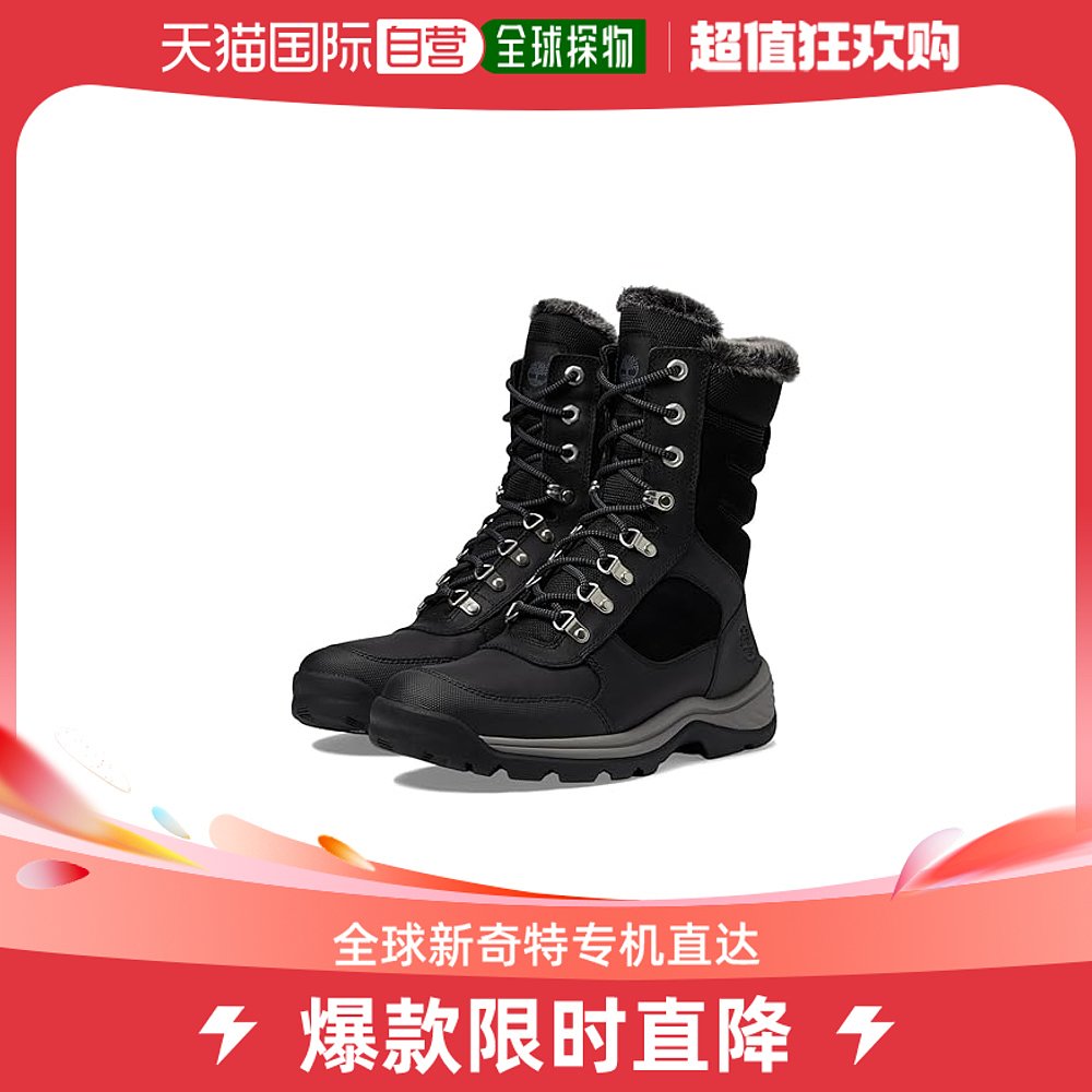 香港直邮潮奢 Timberland 天伯伦 女士Ledge Mid WP 白色系带保暖 女鞋 切尔西靴 原图主图