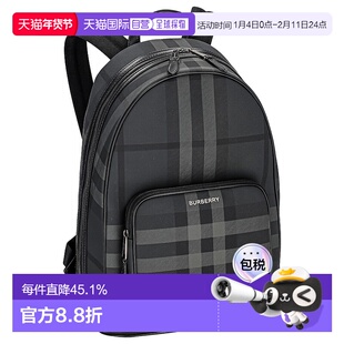 日本直邮BURBERRY博柏利背包灰色男士经典大牌简约风时尚新款送礼
