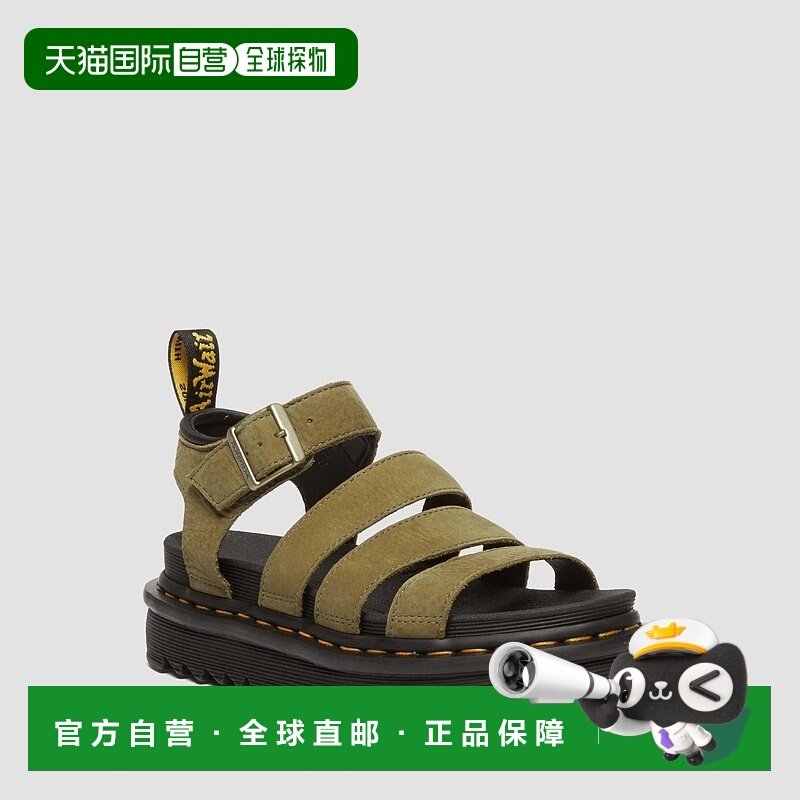 自营欧洲直邮DrMartens马丁大夫 Blaire女士Tumbled Nubuck皮革凉