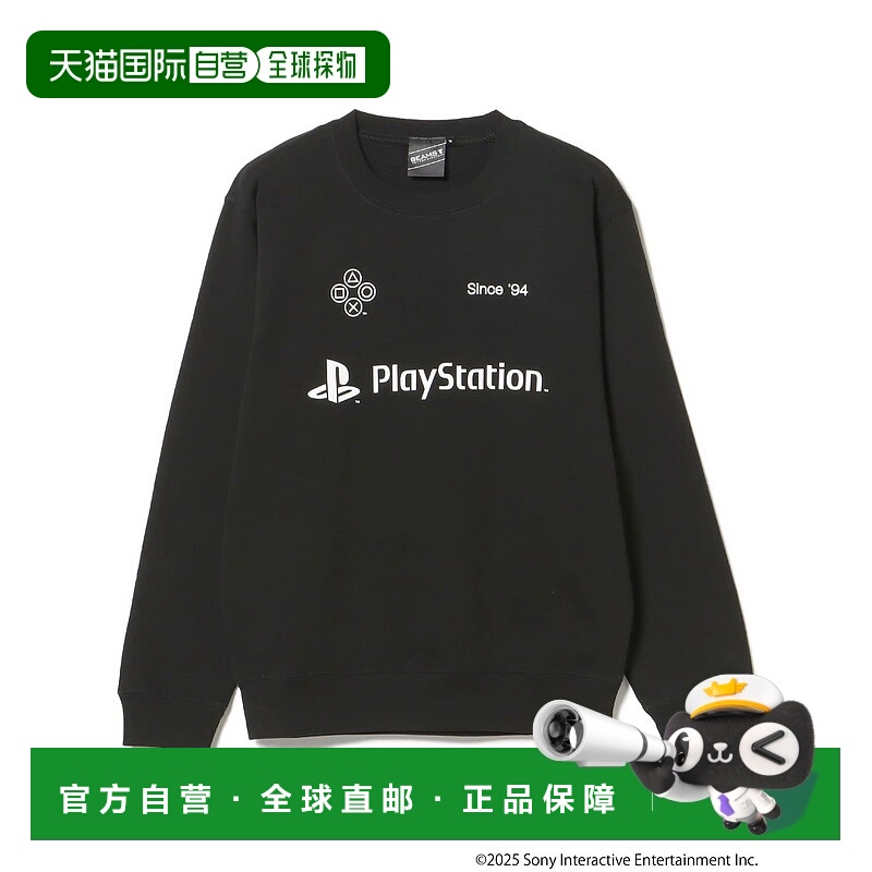 1h可退 日本直邮BEAMS T 男士 PlayStation联名款 圆领卫衣 游戏