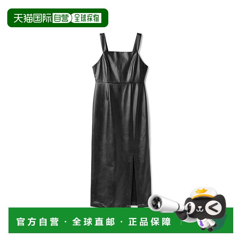 日本直邮日潮 GRL 开衩皮革连衣裙 tw1027紧身优雅