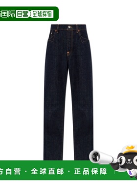 香港直邮KENZO 女士牛仔裤 FG52DP2366U1DM SS2026 蓝色 Straight