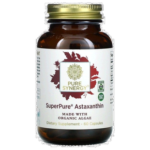 香港直发Pure Synergy虾青素胶囊促进保护眼睛健康60粒天然抗氧