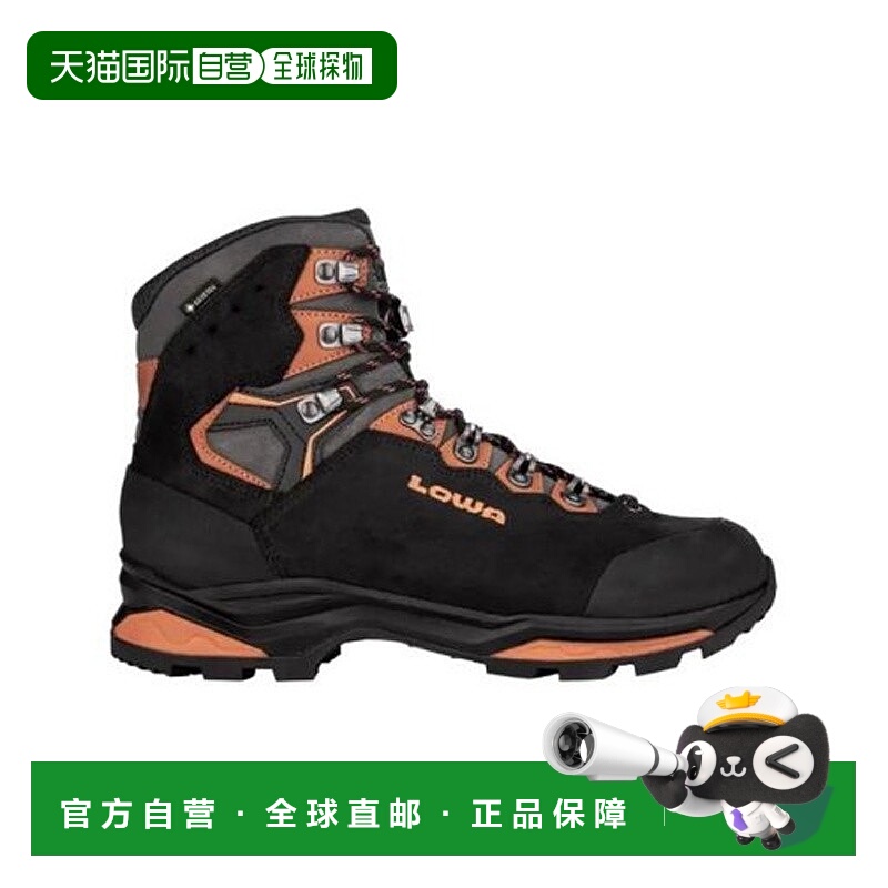 自营欧洲直邮LOWA CAMINO EVO GTX男士黑色/橙色防水科技面料徒步