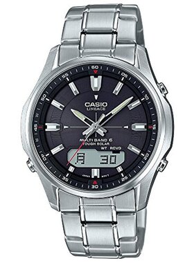 日本卡西欧LINEAGE男士 电波腕表LCW-M100DE-1AJF银色