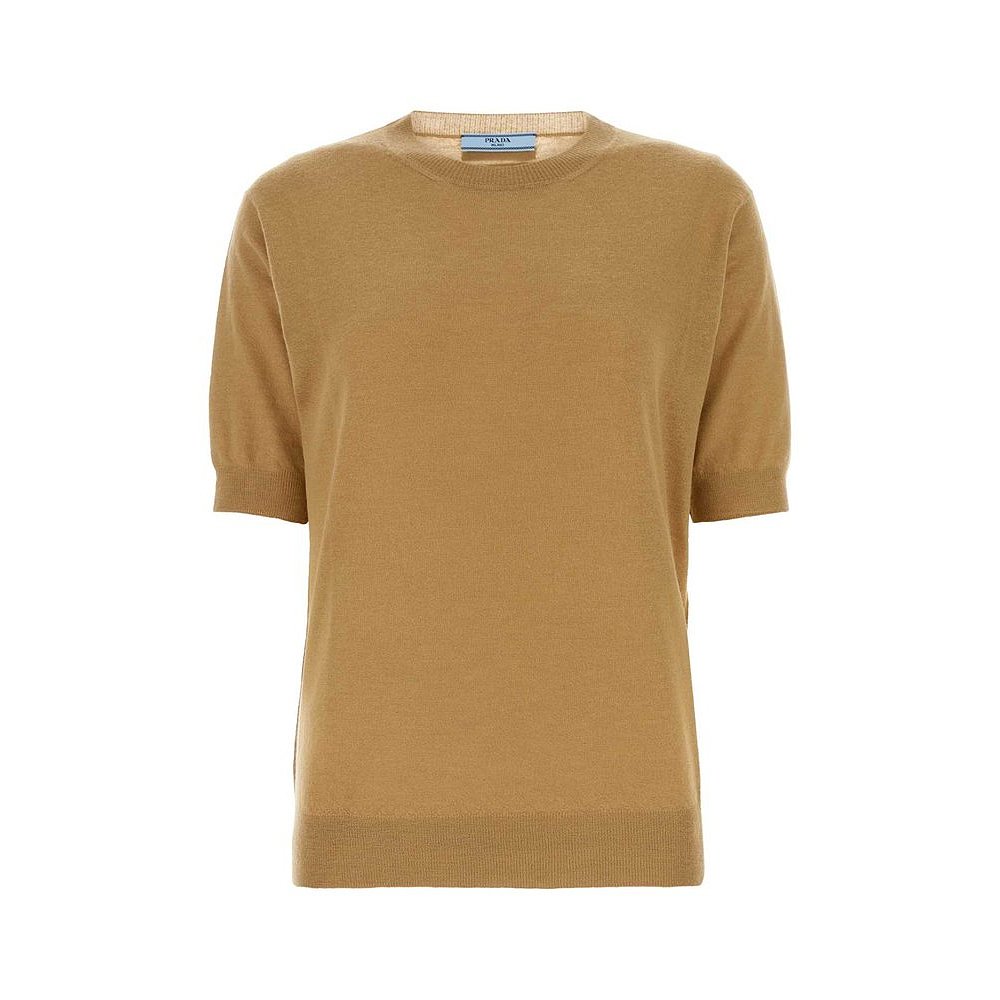 潮奢 Prada 普拉达 女士 罗纹圆领 T 恤 P24D2QSOOO10LJ