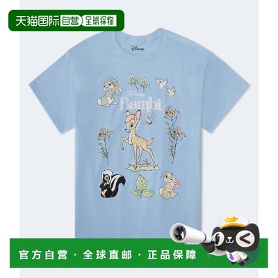 自营Aeropostale Disney Bambi Relaxed Graphic Tee - blue 469