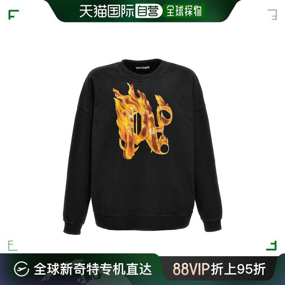 香港直邮潮奢 Palm Angels 棕榈天使 男士 Burning 交织图案卫衣