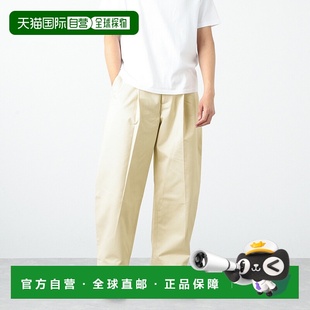 Nicholson 奶油色棉质阔腿裤 Bridges 132 白 snm 日本直邮Studio