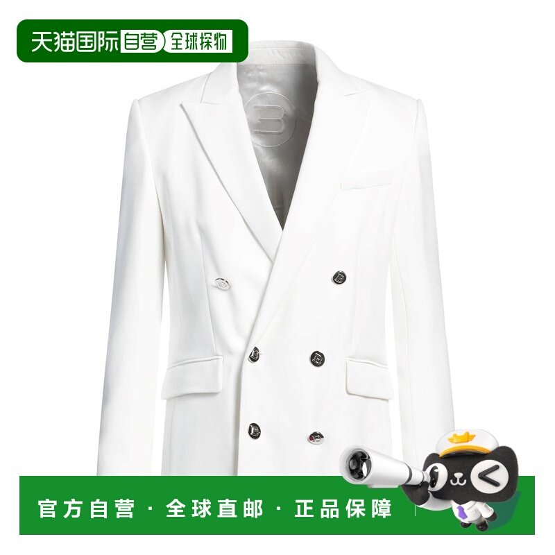 1h可退 香港直邮潮奢 Balmain 巴尔曼 男士 西装外套 white白色,男装,商务正装西服,淘宝优惠券,粉丝福利购,淘宝优惠卷