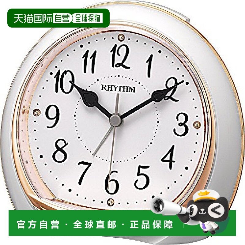 【日本直邮】RHYTHM 闹钟 リフレR665 8RE665SR13 粉色 卧室 房间,家居饰品,台钟/闹钟,淘宝优惠券,粉丝福利购,淘宝优惠卷