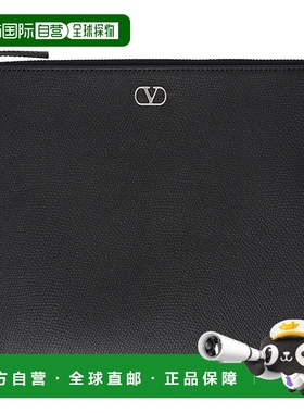 1h可退 香港直邮潮奢 Valentino 华伦天奴 男士 黑色 VLogo Signa