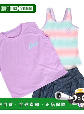 日本直邮Arnold Palmer 青少年三件套水着套装，含渐变无袖 T 恤