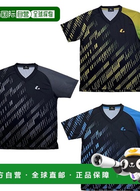 日本直邮LUCENT 男女士比赛衬衫 无领 网球 羽毛球服 上衣 灰色