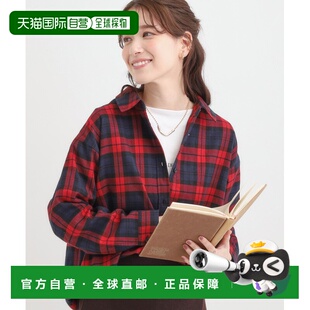 1h可退 日本直邮SHOO・LA・RUE 女装 宽松起毛棉感衬衫 显瘦长款设