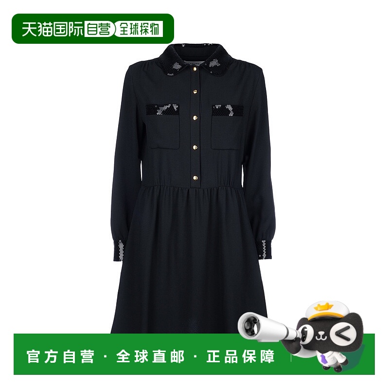 香港直邮CELINE 女士连衣裙 2R25K865C38NO SS2024 黑色 ABITI