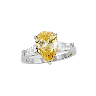 savvy cie jewels【美国奥莱】直发 纯银金丝雀 CZ 戒指 - 黄色