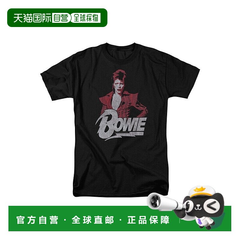 自营 gildanDavid Bowie Diamond David 短袖成人 T 恤/T 恤 - 黑图片