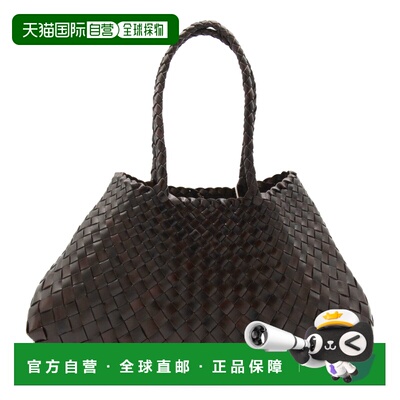 1h可退 香港直邮DRAGON DIFFUSION 女士 SANTA CROCE 深褐色肩包