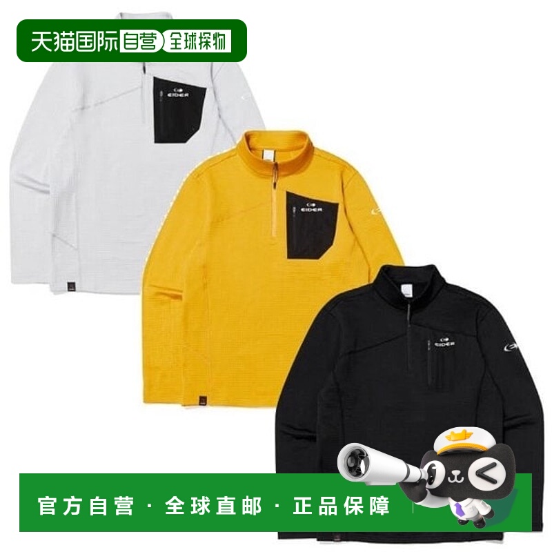 韩国直邮EIDER [釜山店] [IDER] Heritage 男士格子长袖拉链T恤 D