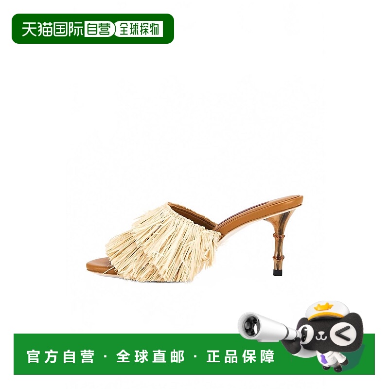 自营simon millerWomen's Fringe Playa Bamboo Heel In Natural