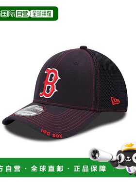 自营new eraBoston Red Sox 39Thirty Stretch Fit Black/Red - m