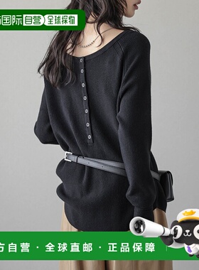 1h可退 日本直邮La-gemme 女装 亨利领 罗纹针织衫 2WAY穿法 lstp