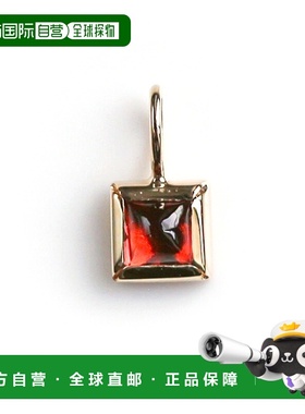 1h可退 日本直邮cui-cui1月诞生石方形K10YG黄金吊坠783274cuicui