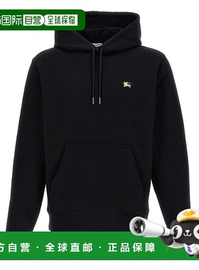 香港直邮BURBERRY 男士卫衣 8112807BLACK AW2025 黑色 Simon Hoo