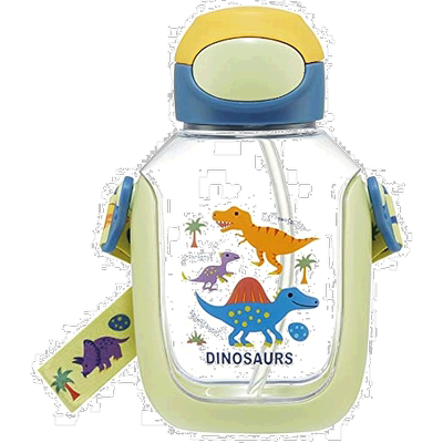 【日本直邮】Skater斯凯达儿童水壶付吸管530ml恐龙图片PDSH6DX-A