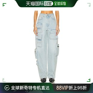 牛仔长裤 香港直邮潮奢 OWYB012 Multipocket White 工装 女士 Off