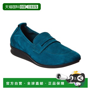 自营Arche Nasana Suede Loafer - blue 美国奥莱直发女鞋乐福鞋