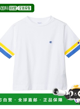 日本直邮【日本直邮】Champion冠军女款T恤CW-B321-010条纹