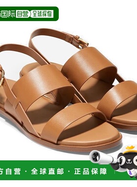 自营Cole Haan Flynn W20756 Flat Women's Pecan Leather Slingb