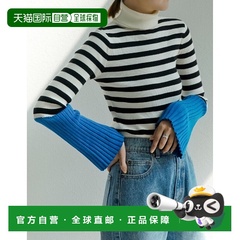 1h可退 日本直邮Re:EDIT ReEDIT  女士色彩拼接或纯色荷叶边高领