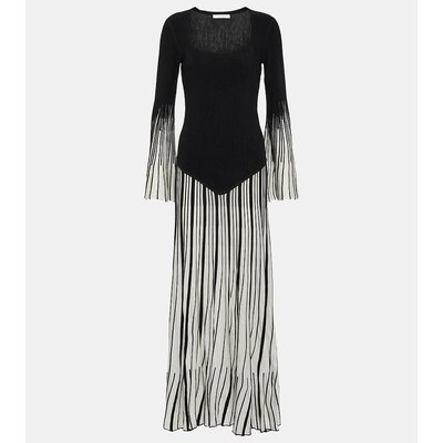 Chloe 蔻依 女士 羊毛真丝长款连衣裙 000767