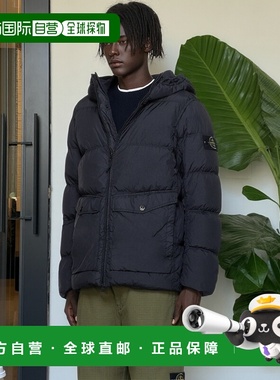 1h可退 香港直邮Stone Island 石头岛 男士 黑色 4100011 Crinkle