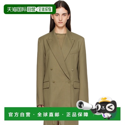 1h可退 香港直邮潮奢 The Frankie Shop 女士 卡其色 Newark Doub