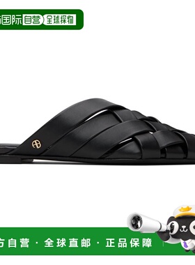 1h可退 香港直邮潮奢 ANINE BING 女士 黑色 Eve 凉鞋 A1411097BL