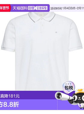 香港直邮CALVIN KLEIN 男士T恤 LV04LC239GYAF AW2025 白色短袖