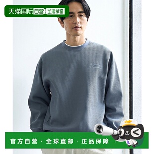 1h可退 日本直邮COEN男女同款SOLOTEX®重质感华夫格圆领长袖T恤