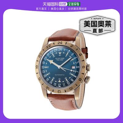 Glycine 男式 Airman The Chief 40 毫米自动腕表 - 深棕色 【美