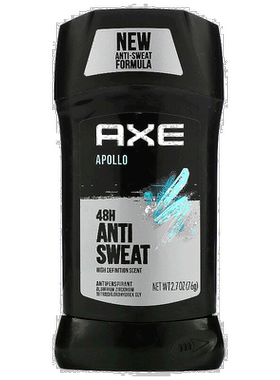 香港直邮Axe,止汗剂，48 抗汗，Apollo，2.7 盎司（76 克）正品