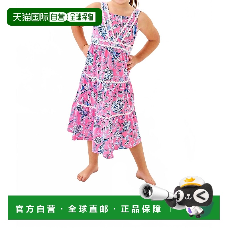 自营lilly pulitzerMini Pollie Dress In Barefoot Beachcombers